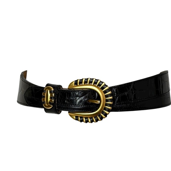 STREETS AHEAD Artisan Leather Belt Smooth & Croc Embossed Leather Made in USA - Picture 14 of 14